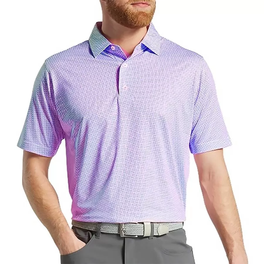 Áo golf nam tay ngắn Pinwheel Print