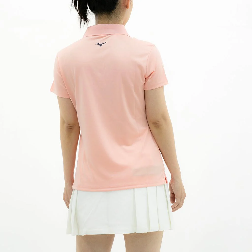 Áo golf tay ngắn nữ CHEST PRINT POLO